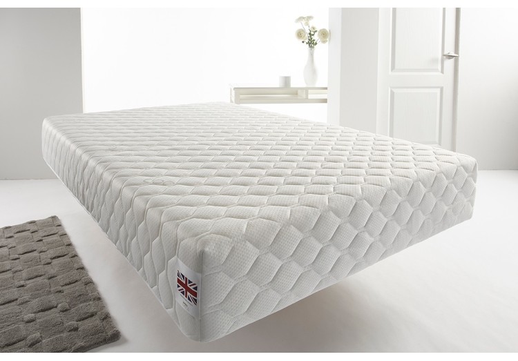 25cm Deep White Quilted Memory Foam...